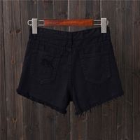 Mode féminine décontracté été Cool femmes Denim Shorts taille haute doublé de fourrure jambe-ouvertures grande taille Sexy jean court