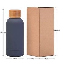 2025 nueva llegada 500ml 304 botella de agua aislada de acero inoxidable termo de vacío recubierto de goma de boca estrecha con tapa Camping caliente