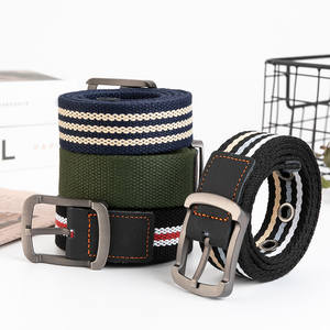 <span class=keywords><strong>Ceinture</strong></span> tactique décontractée en coton de 3,5 cm avec boucle ardillon en alliage, longueur 100-125 cm, unisexe, tressée perforée pour jeans et usage extérieur - Product Image 4