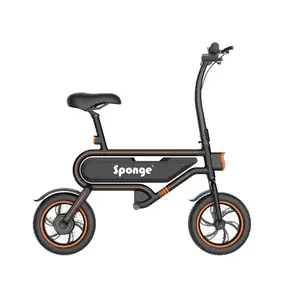 Bicicleta Eléctrica profesional con marco de 12 pulgadas, bici eléctrica plegable, personalizada, Popular, 8,8 ah