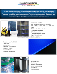 Cạnh Kín Pp Lớp <span class=keywords><strong>Pad</strong></span> Nhựa Lớp Pads Tấm Nhựa Pallet Separator - Product Image 4