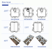 Suihe Case Container di Lusso 20FT 40FT, Montaggio Rapido, Case Prefabbricate Espandibili
