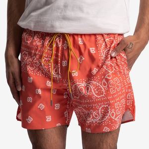 Pantaloncini estivi personalizzati con stampa Paisley Vintage Cropper100 % Nylon in poliestere pantaloncini da bagno Premium <span class=keywords><strong>Bandana</strong></span> pantaloncini da uomo - Product Image 1