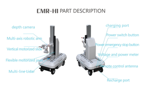 Robot Móvil de Alta Resistencia de 120 kg con Radio de Giro Cero, LiDAR de 16 Líneas, Brazo Robótico Compuesto de 6 Grados de Libertad, Chasis <span class=keywords><strong>AGV</strong></span> Personalizable - Product Image 6