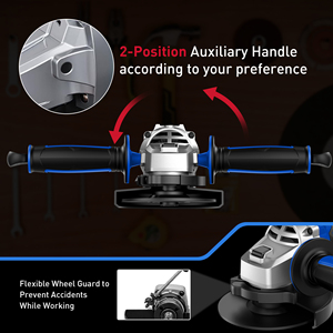 Máquina amoladora Hehui eléctrica de 115mm sin escobillas, batería de 21V, máquina cortadora de pulido inalámbrica, amoladora angular eléctrica - Product Image 6