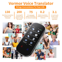 Stylo Traducteur Numérique Intelligent en Ligne/Hors Ligne, Machine d'Apprentissage Multilingue avec Système d'Exploitation Android et Écran Couleur IPS