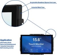 21,5" Moniteur à cadre ouvert, 12,1" & 15,6" Moniteurs industriels tactiles LCD, Panneau PC industriel pour HMI avec RS232