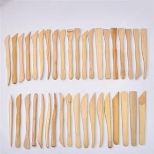 Xin Bowen 38 pièces/ensemble Outils de <span class=keywords><strong>poterie</strong></span> professionnels Kits d'outils de sculpture de l'argile Outils en bois pour l'argile pour débutants - Product Image 1
