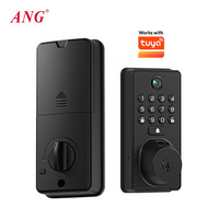 Serrure de porte intelligente avec caméra à télécommande, empreinte digitale, mot de passe, verrouillage automatique, compatible avec l'application Tuya WiFi, déverrouillage intelligent