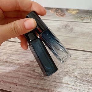 Portable Glass Roll-On <b>Perfume</b> Bottles 10Ml Gradient Blue Clear Blue Cosmetic Packaging Travel <b>Mini</b> Fragrance Empty Bottles - Product Image 4