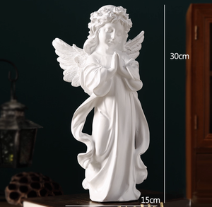 Statuetta d'<span class=keywords><strong>Angelo</strong></span> Artistica in Stile Europeo Vintage, Scultura Personalizzata in Resina Epossidica Stile Americano, Piccola Statuetta di <span class=keywords><strong>Angelo</strong></span> Femminile - Product Image 2
