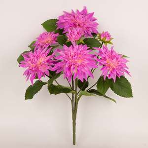 Dahlia artificiel en gros <span class=keywords><strong>pas</strong></span> <span class=keywords><strong>cher</strong></span>, fleur de haute qualité, imperméable, durable, pour la maison, l'extérieur, Halloween, Noël - Product Image 3