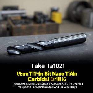 Foret en carbure Ttake Ta1021, revêtement Nano TiAln, 3xd non percé, spécifique pour l'acier inoxydable et les superalliages PU - Product Image 3