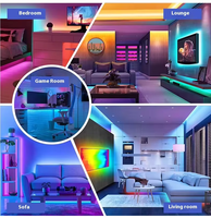 Kit de synchronisation de rétroéclairage TV Tuya WiFi HDMI2.1, bande lumineuse LED RGBIC, lumière ambiante, application Smart Life, commande vocale pour jeux et home cinéma