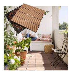 Dalles de terrasse en WPC antidérapantes SHENGCHENG au design moderne, à assembler soi-même, pour patio et balcon - Product Image 1