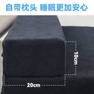 Tapis de sol pliable rectangulaire bleu marine de 1,0 m, matelas rembourré épaissi pour enfants, pour utilisation en dortoir - Product Image 3
