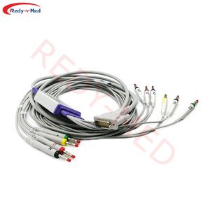 Fabrikant Medische Accessoires Bananenholter <span class=keywords><strong>10</strong></span> Lood Ecg <span class=keywords><strong>Ekg</strong></span> Kabels - Product Image 2