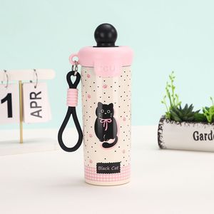 High-appearance New Summer Stainless Steel Tumbler For Women 316 Floating Ball Insulated <b>Straw</b> Bottle For Outdoor Party Ice Cold - Product Image 5