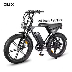 OUXI V8 PRO Fat Tire Ebike 24 pulgadas Off-Road 1000W Marco de aluminio Bicicleta eléctrica para adultos Amortiguadores duales - Product Image 1