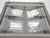 Machine à emballer sous vide unique semi-automatique pour crevettes poisson viande fruits aliments