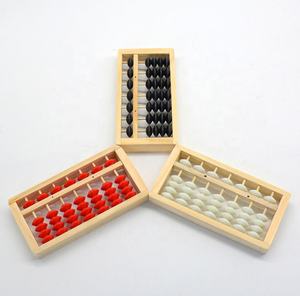 7 colonne 5 perles boulier en bois Portable sans odeur enfants mathématiques arithmétique calcul comptage cadre étudiant jouet éducatif - Product Image 1