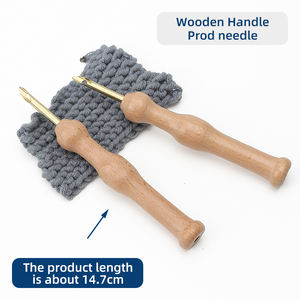 Aiguille à coudre, à tisser, à feutrer, à broder, à poinçonner, à tricoter, durable, avec manche en bois, pour accessoires d'artisanat DIY - Product Image 3