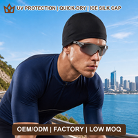 Bonnet de cyclisme personnalisé avec logo, en soie glacée, protection UV, séchage rapide, unisexe, été, vente en gros, directement de l'usine OEM