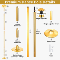 Fournisseur direct d'usine, poteau de danse portable, scène, plateforme de danse sur poteau en acier détachable pour les commandes en gros et les chaînes de clubs de fitness