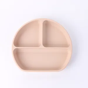 Figura de silicone para jantar de bebês, prato de bebê de qualidade alimentar sem bpa, novidade