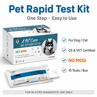 Bandelettes de test rapide vétérinaire Combo Shrlichia/Babesia Gibsoni/Anaplasma – Kit de test rapide pour soins des animaux de compagnie