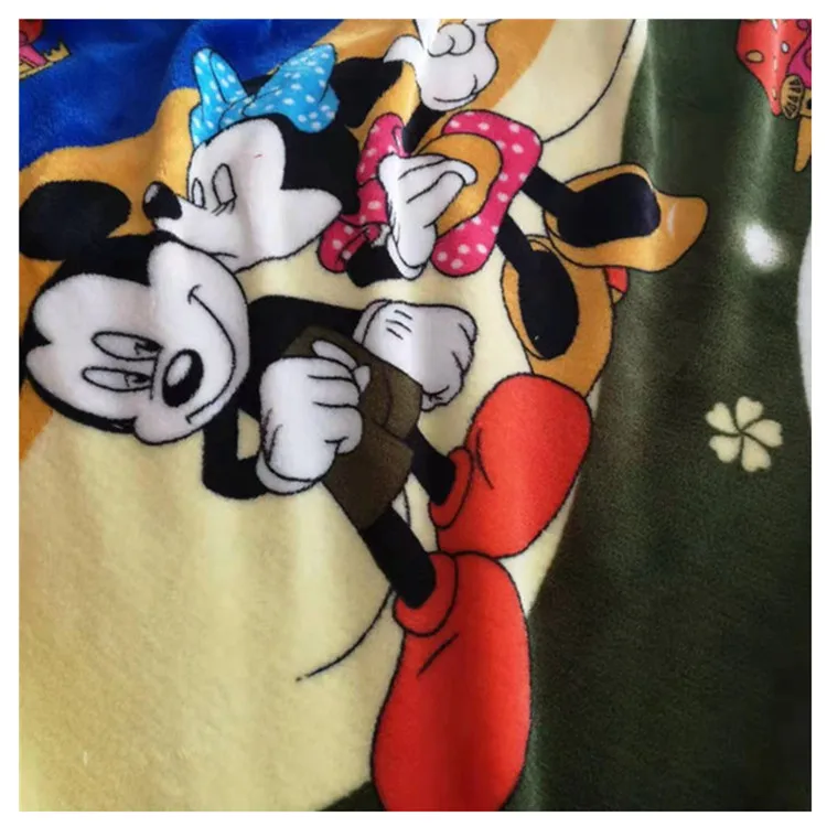 Высококачественная основовязаная двухсторонняя фланелевая ткань с принтом 150D 200gsm