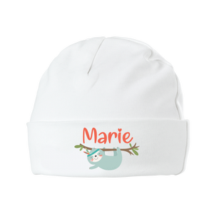Maglietta per bambini con nome + stampa di bradipo (T-shirt + manica lunga) - Product Image 3