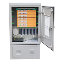 Caja de Distribución de Fibra Óptica de 288 Núcleos, Gabinete Interior Impermeable, de Pie, con Cuatro Integraciones: POE, GSM, GPRS, TCP, Alta Densidad