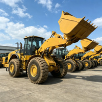 Chargeuse sur pneus CAT 980 d'occasion, 30 tonnes, chargeuse frontale robuste avec godet, certifiée CE, équipement de construction