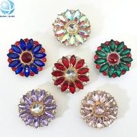 Accessoires de boutons rétro personnalisés à clipser sur les boutons existants, boutons ronds amovibles en strass, bijoux pour chemise, couvre-boutons pour femmes