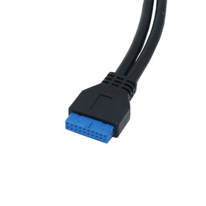 สายเคเบิลข้อมูล USB3.0 20 พิน ต่อ 2x USB 3.0 A ชนิดตัวผู้ สำหรับเมนบอร์ดเดสก์ท็อป - Product Image 3