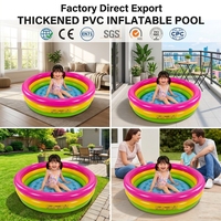 Piscine gonflable en PVC épaissi pour enfants et familles, piscine extérieure, export direct d'usine, fabricant OEM