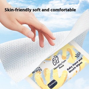 Lingettes humides portables directes d'usine pour <span class=keywords><strong>nouveau</strong></span>-nés petit sac <span class=keywords><strong>de</strong></span> cabine écologique lingettes nettoyantes pour les mains et la bouche - Product Image 2