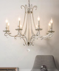 <span class=keywords><strong>Simig</strong></span> éclairage Lustre Sphère en fer forgé de couleur rouillée vintage avec cristal pour lampes suspendues de restaurant - Product Image 1