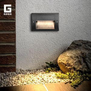 Recessed <b>Outdoor</b> LED <b>Step</b> Light 2W Wall Lamp <b>for</b> Villa Corridor Staircase Exterior Wall - Product Image 1