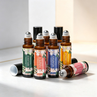 Huile Corporelle Aromatique Pure et Naturelle 10ml en Roll-on à Marque Blanche – Mélange d'Huiles Essentielles Happy Cheer Adaptive Balance Air Repair