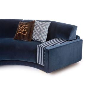 Ensemble de canapés en tissu de style italien meubles de salon ensemble de canapés sectionnels canapé d'angle de forme incurvée moderne <span class=keywords><strong>demi</strong></span>-rond - Product Image 3