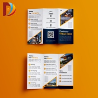Brochures pliées en trois, dépliants et catalogues A4 en papier et carton, avec conception personnalisée et impression CMJN, pour la remise des diplômes, les entreprises et le secteur médical, de qualité supérieure et à prix abordable.