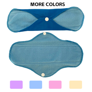 Juego de 6 Toallas Menstruales Reutilizables de Micro Polar Fleece, Bolsa Impermeable, 6 Toallas Sanitarias de Tela Lavables y Prácticas - Product Image 3