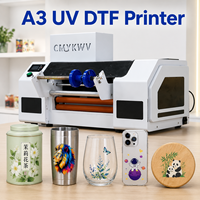 Machine d'impression UV DTF A3 XINMEI, directement de l'usine, pour film AB, autocollants en cristal UV, étiquettes de transfert personnalisées, imprimante UV DTF 300 mm