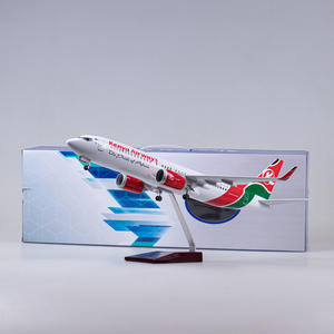 Modèle d'<span class=keywords><strong>avion</strong></span> en résine Boeing 737-800 <span class=keywords><strong>Kenya</strong></span> Airways à l'échelle 1/85, 47 cm, avec LED et trains d'atterrissage, objet de collection - Product Image 6