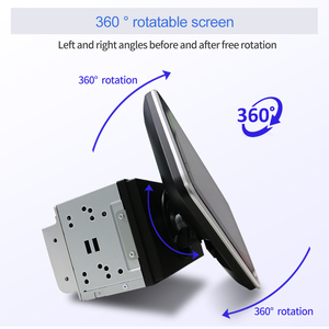 Không dây Carplay/Android tự động phổ 360 độ xoay 1 DIN 2 Din Xe kỹ thuật số bảng điều khiển xe DVD đa phương tiện đài phát thanh Máy nghe nhạc - Product Image 2