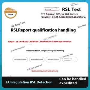 Temu a recommandé le fournisseur de services pour la certification CE des tests de jouets <span class=keywords><strong>RSL</strong></span> plomb cadmium phtalate FCM test de matériaux de contact alimentaire - Product Image 4