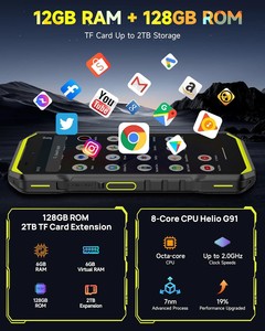 Téléphone robuste Ulefone Armor X32 débloqué, 6 Go <span class=keywords><strong>de</strong></span> RAM, 128 Go <span class=keywords><strong>de</strong></span> stockage, processeur MTK, appareil photo 48 MP, batterie 5500 mAh, écran Corning Gorilla <span class=keywords><strong>de</strong></span> 5,65 pouces, 90 Hz - Product Image 2