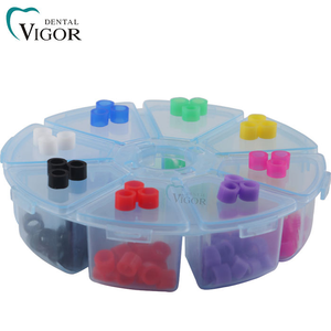 แหวนซิลิโคนสำหรับเครื่องมือทันตกรรม 8 สี ทนความร้อน พร้อมกล่องเก็บ ขายส่ง - Product Image 3